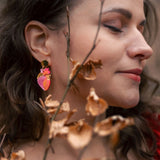Anatomical Heart Earrings - pink