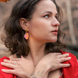 Anatomical Heart Earrings - pink
