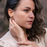 Circle Studs - Abalon Shell