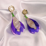 Crocus Flower Earrings