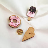 Ice Cream Pin - Pink