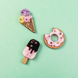 Ice Cream Pin - Pink