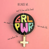 Girl Power Brooch