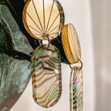 Golden Abalon Earrings