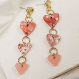 Heart Chain Earrings