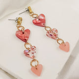 Heart Chain Earrings