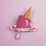 Melted Ice ream Brooch