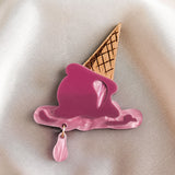 Melted Ice ream Brooch