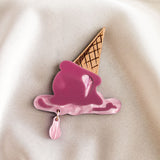 Melted Ice ream Brooch