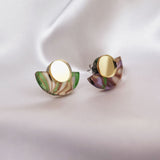 Minimalist Studs - Abalon Shell