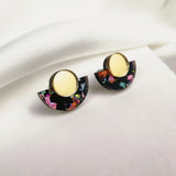 Minimalist Studs - Rainbow Flakes