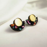 Minimalist Studs - Rainbow Flakes