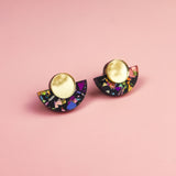 Minimalist Studs - Rainbow Flakes