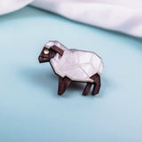 Sheep Pin - White