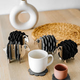 Sheep Coasters - Black