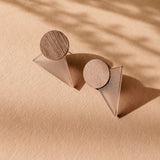 Triangle Earrings - Sandstone